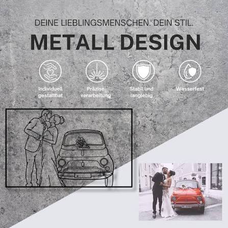 Wandbild Laser Cut